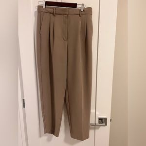Wilfred Carrot Crop Dress Pant in Taupe Size 10